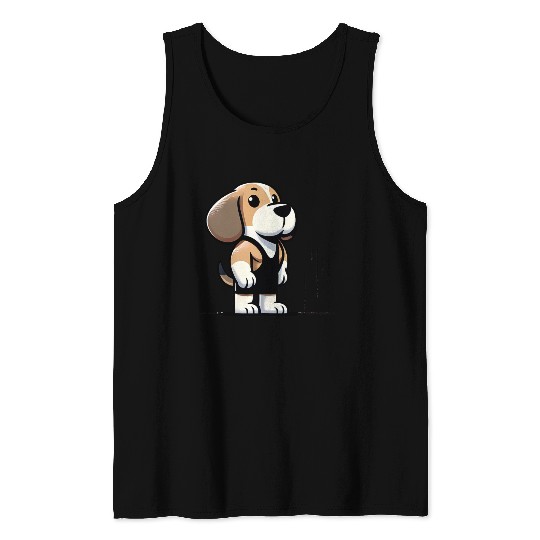 Beagle Buff: Hitting the Gym in Style Tank Tops