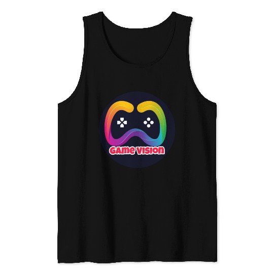 Game Vision Official YouTube Channel Logo Tank Tops