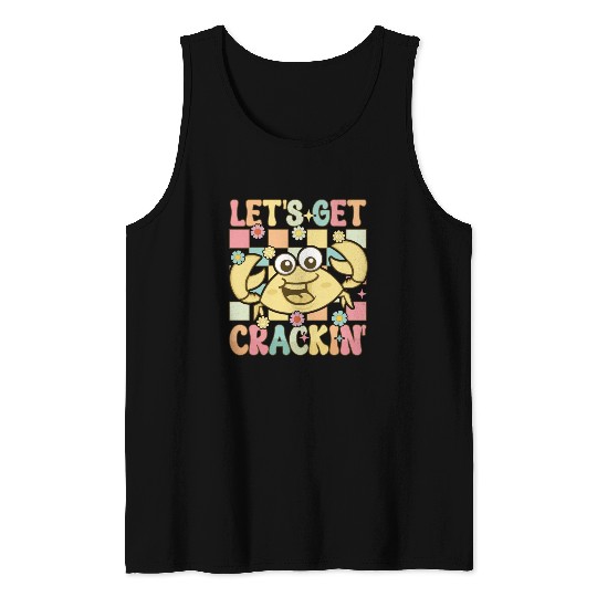 Groovy Crab Lover Seafood Lover Tank Tops