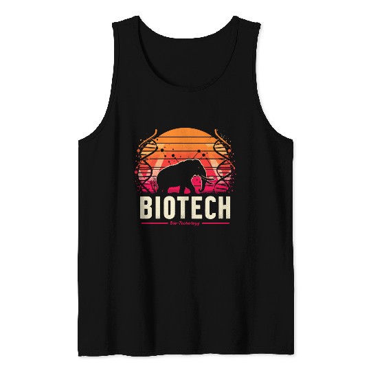 Biotech Bio Technology DNA Mammoth Science Crispr Tank Tops