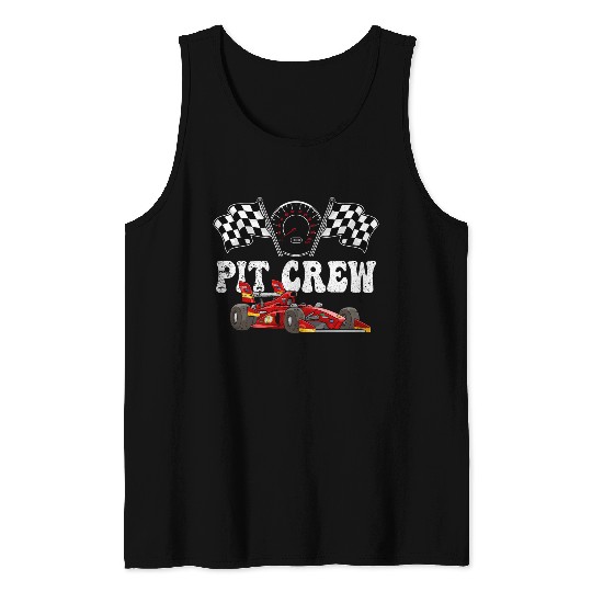 PIT CREW Race Car Tank Tops - Hosting Parties