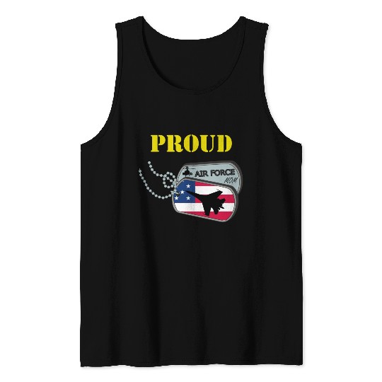 Proud Air Force Mom Tank Tops