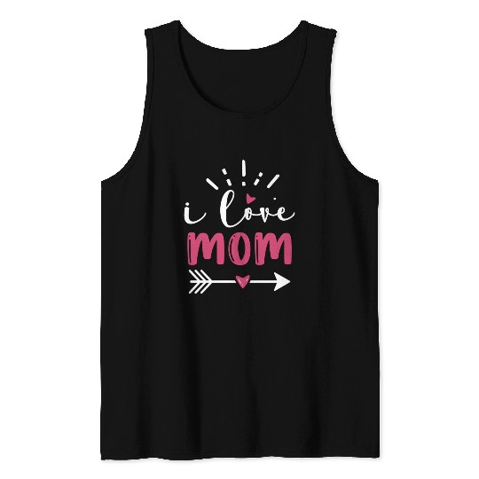 I LOVE MOM Tank Tops