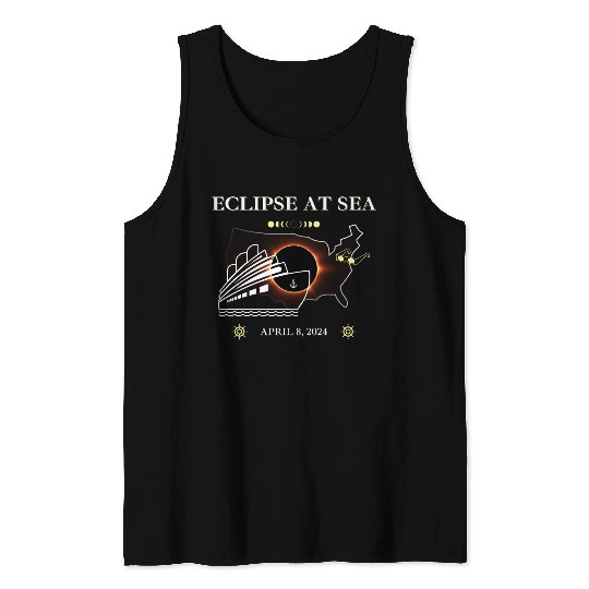 Eclipse At Sea Cruise Ship Adventure Tank Tops