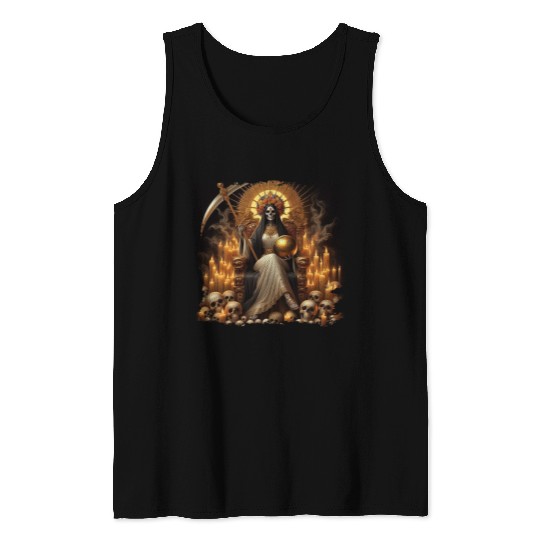 La Santa Muerte Saint Death Tank Tops