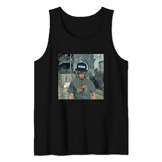Gangsta Gorilla-Silverback Swanson Gorilla Wear Tank Tops