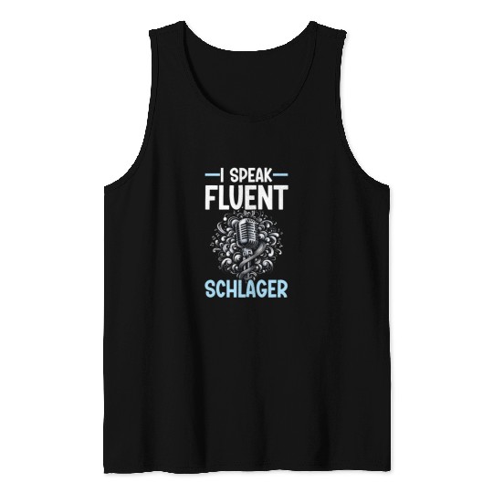 German Schlager Singer Germany Music Lover Tank Tops