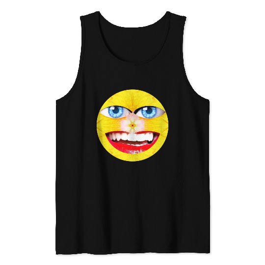 Smile Face Have a Nice Day Promote Happiness Joy Tank Tops