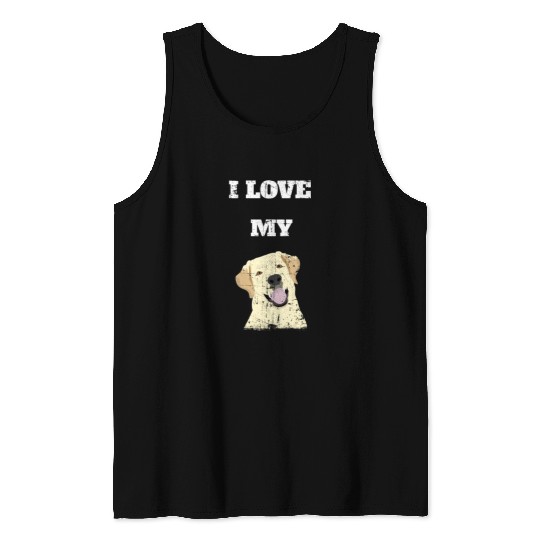 I Love My Labrador Retriever Celebration Tank Tops