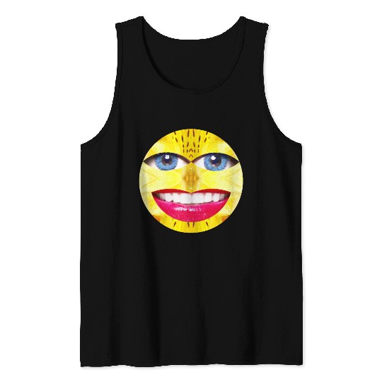 Smile Face Have a Nice Day Promote Happiness Joy Tank Tops