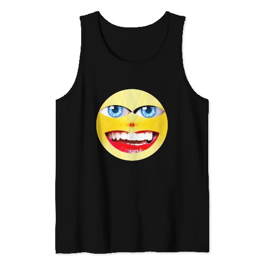 Smile Face Have a Nice Day Promote Happiness Joy Tank Tops