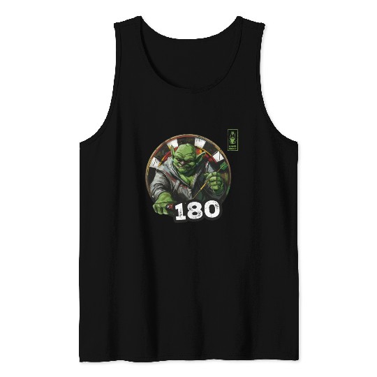 Darts 180 Green Game Champ Dart - Dart Team Tank Tops