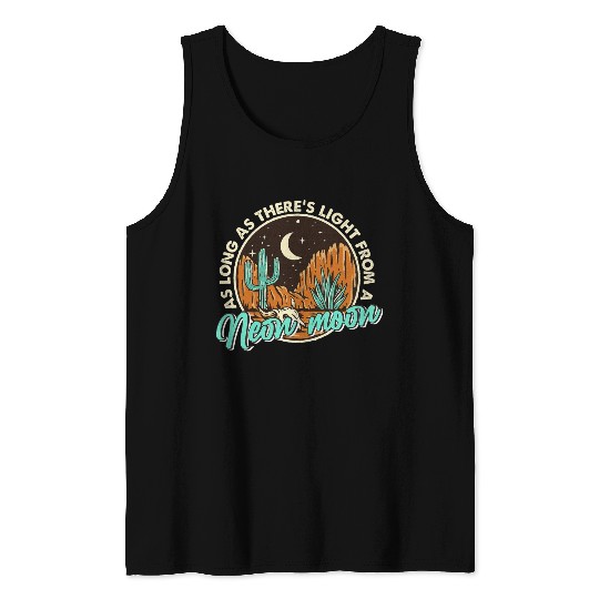 Neon Moon Cactus Country Mountain Western Cow Tank Tops