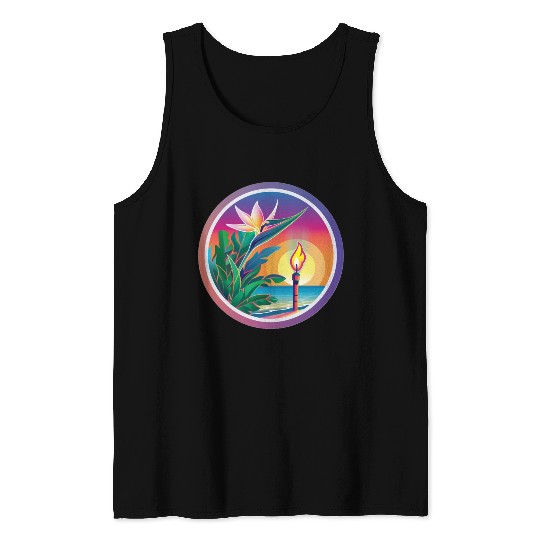 Paradise Flower and Torch Tank Tops