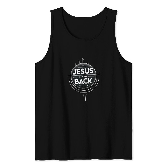 Jesus Has My Back 19 Tank Tops