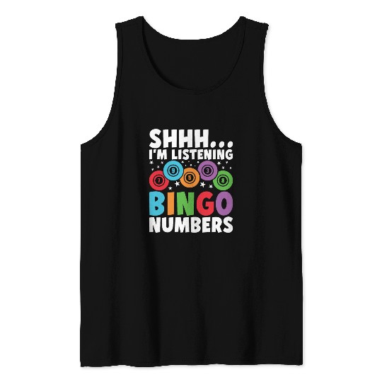 Funny Bingo Gamer Tank Tops