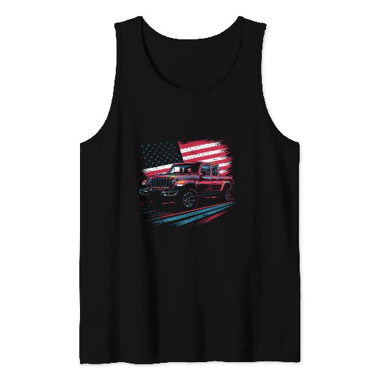 Jeep Gladiator JT US Flag Tank Tops