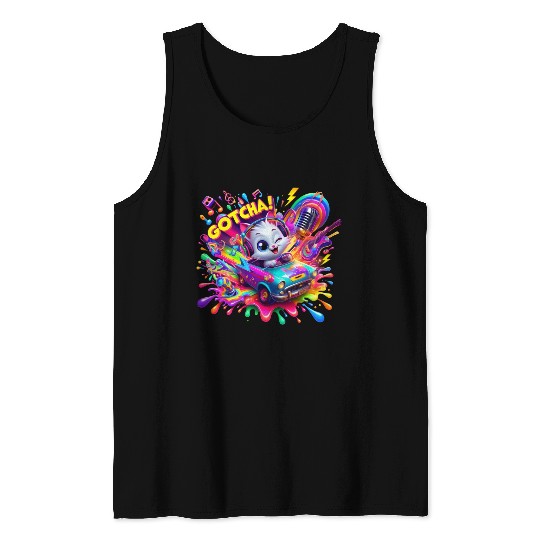 Galactic Vibes: Plosion of Splashes - GoTcha! Tank Tops