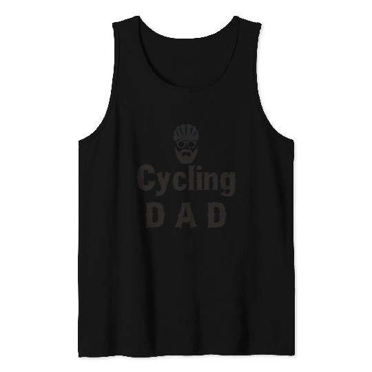 Cycling Dad Bicycle Tank Tops