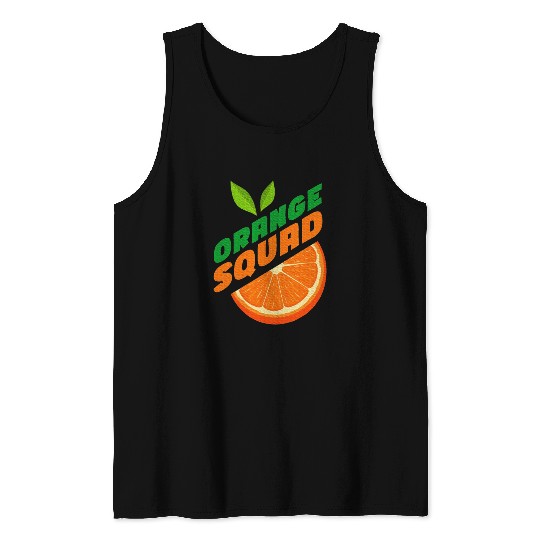 Orange Citrus Fruit Orange Lover Orange Squad Tank Tops
