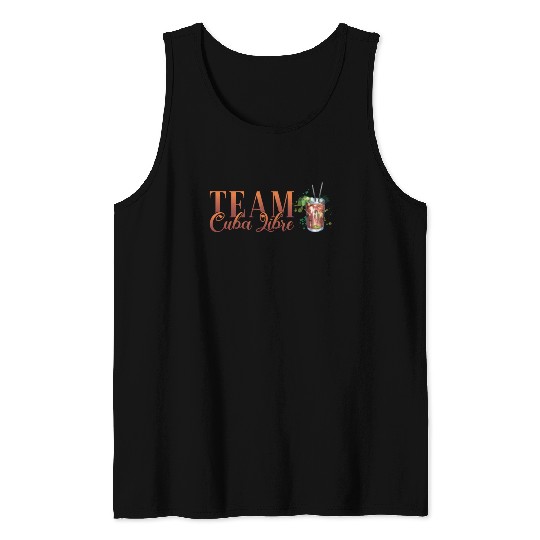 Team Cuba Libre Cocktail Bartender Tank Tops