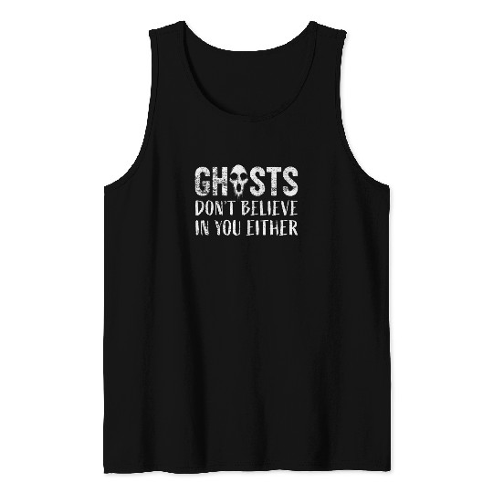 Ghost Hunting Paranormal Investigator Ghosts Tank Tops