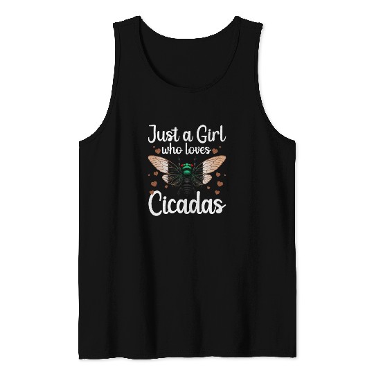Cicadas Art Insect Lover Cicada Tank Tops