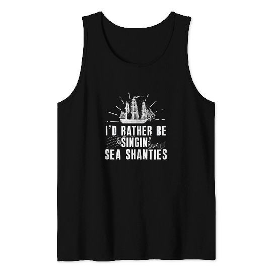 Sailor Meme Pirate Ship Ocean Sailing Tank Tops