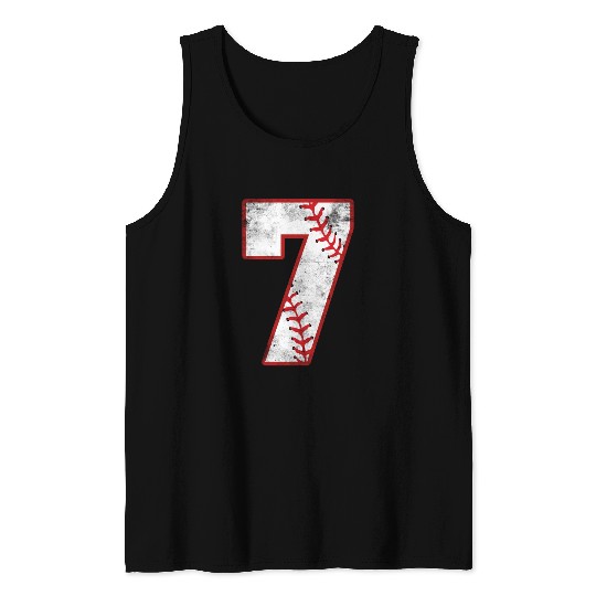 "Vintage 7: Classic Baseball Tank Tops"
