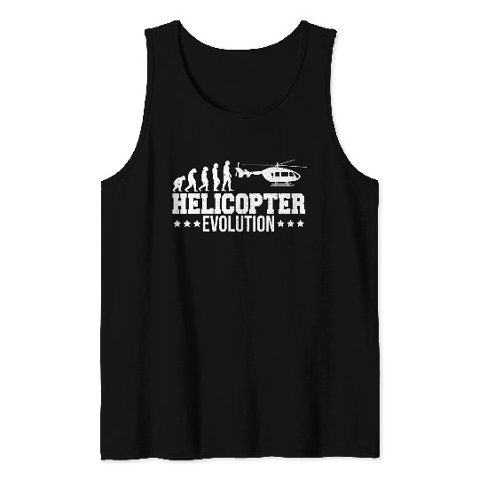 Heli Pilot Helicopter Evolution Tank Tops