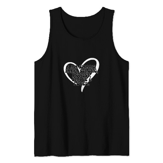 Daily Affirmation Uplifting Quotes Positive Tank Tops