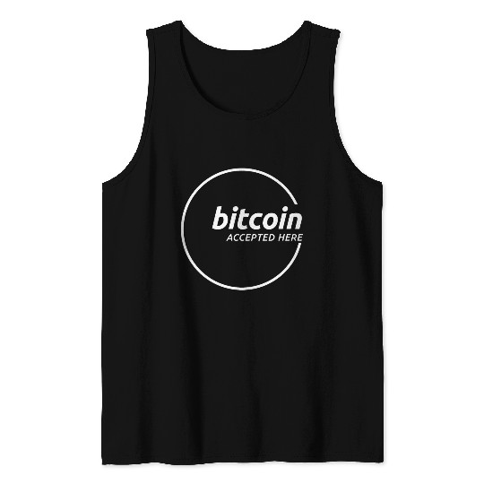 Bitcoin Accepted Here Promo Tank Tops