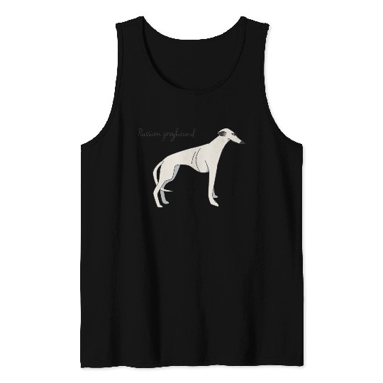 Russian greyhound Tank Tops