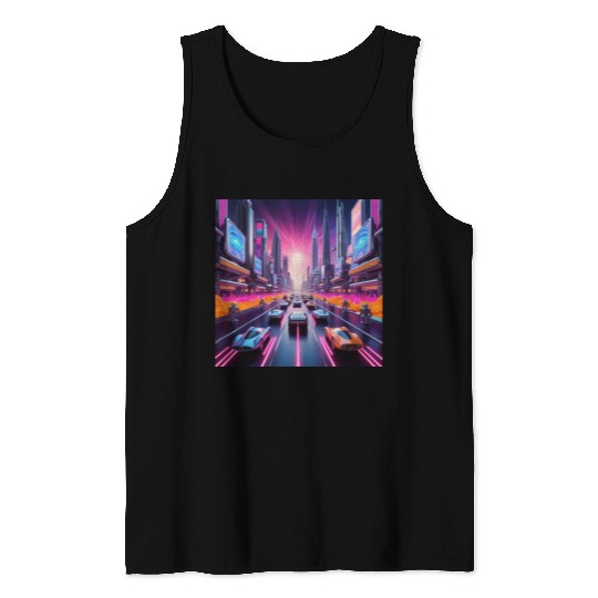 Neon Nostalgia 2084 Tank Tops