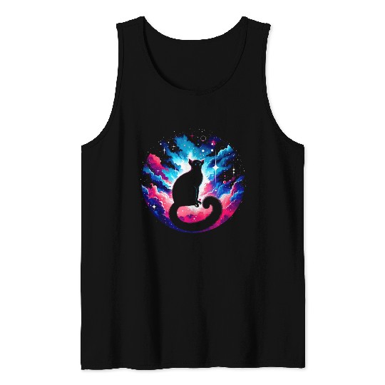 Cool Galaxy Graphic Space Art Tank Tops