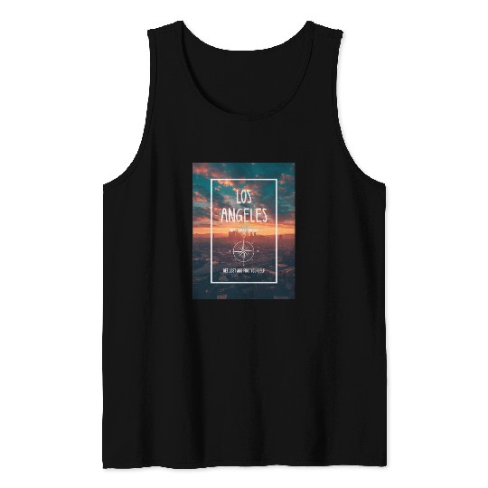 Los Angeles Get Lost and Find Yourself Tank Tops