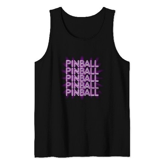 Pinball Purple Neon Tank Tops