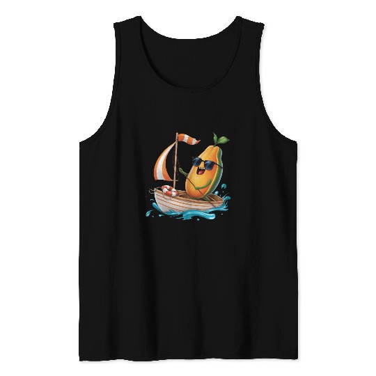Fruit Boating Papaya Tank Tops