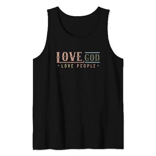 Love God Love People Tank Tops