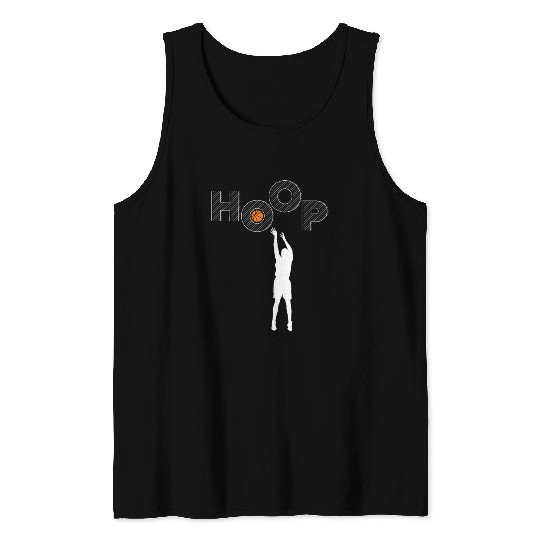 HOOP I love basketball Tank Tops