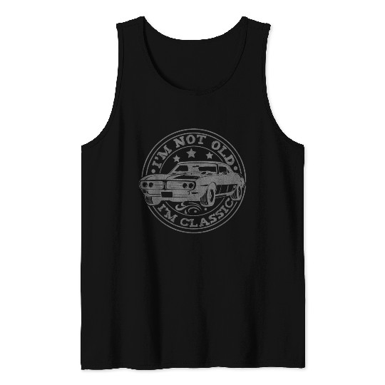 Classic Car Birthday Graphic Tank Tops