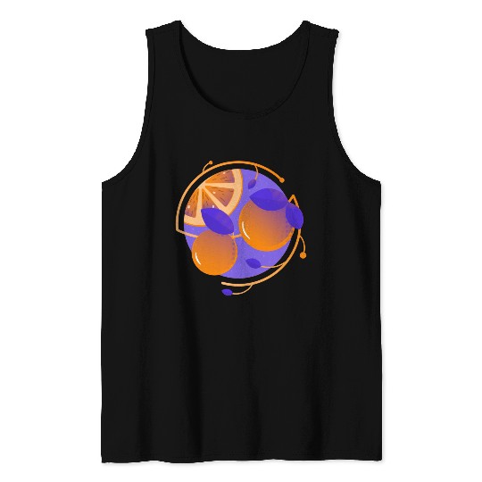 Orange Fruit Tank Tops