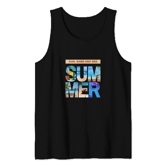 Sun, Sand and Sea Summer outfits for men Tank Tops