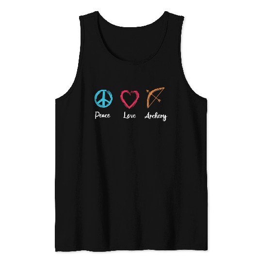 Peace Love Archery Tank Tops