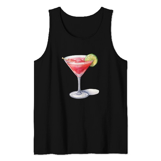 Martini Cocktail Tank Tops