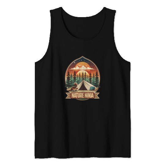 Nature Ninja Squirrel Steals Food Sunset Style Tank Tops