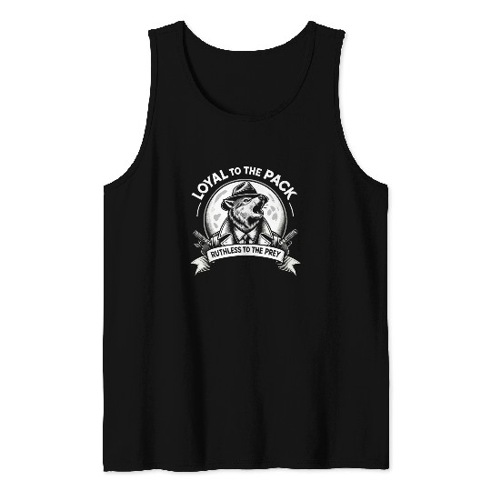 Mobster Gangster Mafia Organized Crime Boss Tank Tops