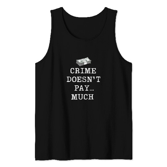 Mobster Gangster Mafia Organized Crime Boss Tank Tops