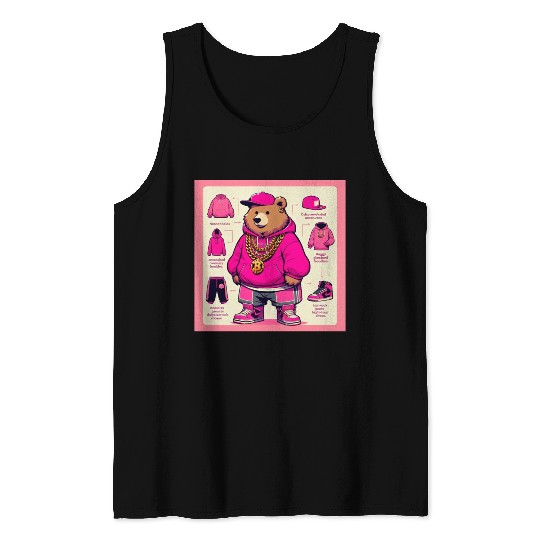 Hip Hop Bear Tank Tops