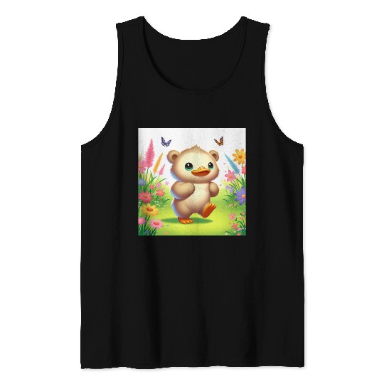 The bear-duck Tank Tops